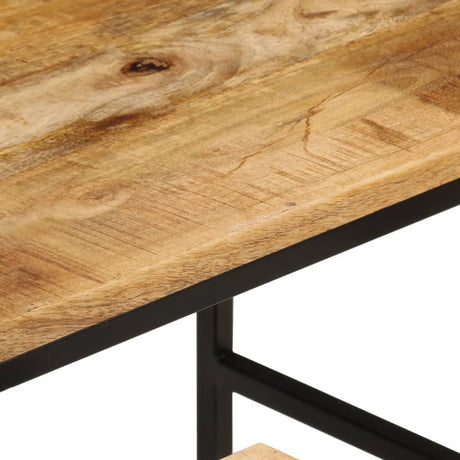 Nesting Coffee Tables 3 Pcs Solid Rough Mango Wood And Iron