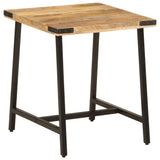 Side Table 45x45x50 cm Solid Wood Mango and Iron