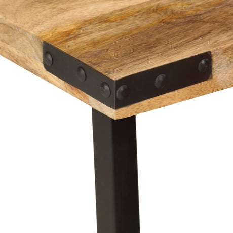 Nesting Coffee Tables 3 Pcs Solid Wood Mango And Iron