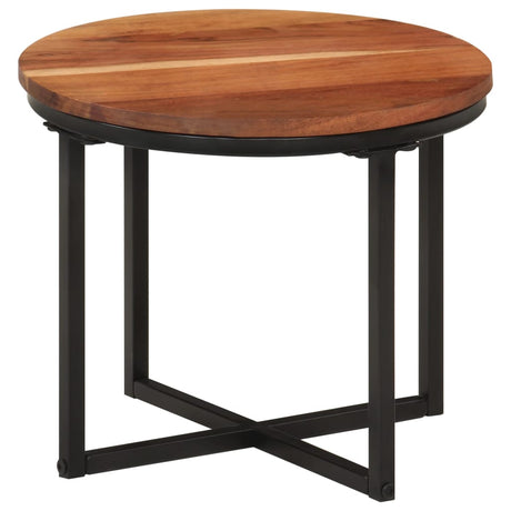 Nesting Coffee Tables 3 Pcs Solid Wood Acacia And Iron