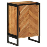 Bathroom Cabinet 40X30X60 Cm Solid Wood Acacia And Iron