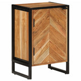 Bathroom Cabinet 40X30X60 Cm Solid Wood Acacia And Iron