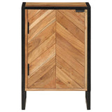 Bathroom Cabinet 40X30X60 Cm Solid Wood Acacia And Iron