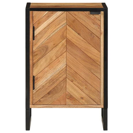 Bathroom Cabinet 40X30X60 Cm Solid Wood Acacia And Iron