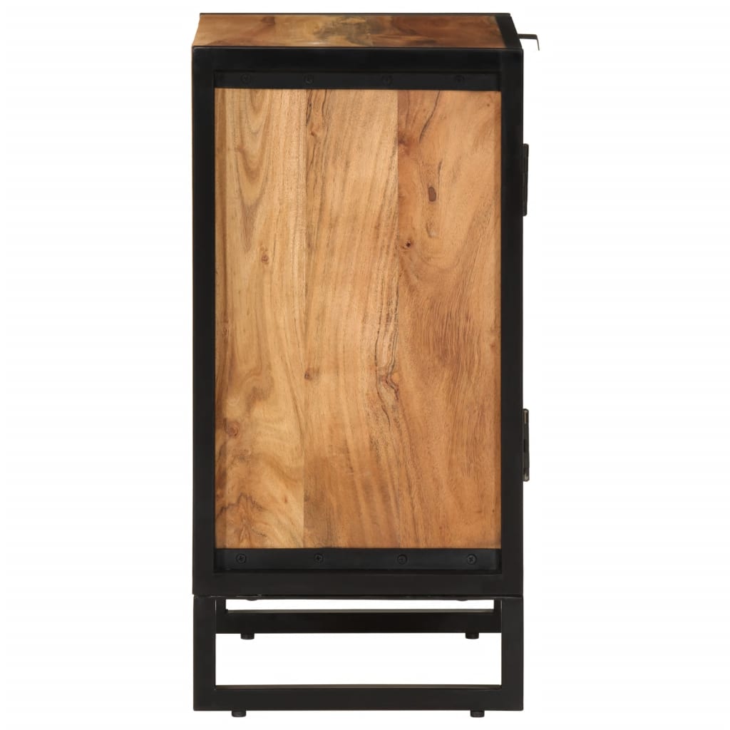 Bathroom Cabinet 40X30X60 Cm Solid Wood Acacia And Iron