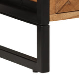 Bathroom Cabinet 40X30X60 Cm Solid Wood Acacia And Iron