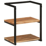 Wall Shelf 40X30X50 Cm Solid Wood Acacia And Iron