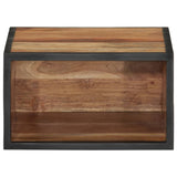 Wall-Mounted Bedside Cabinet 35X35X20 Cm Solid Wood Acacia