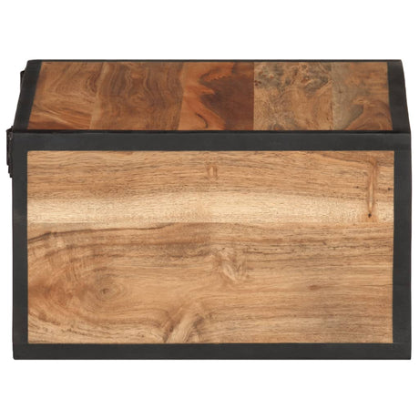 Wall-Mounted Bedside Cabinet 35X35X20 Cm Solid Wood Acacia