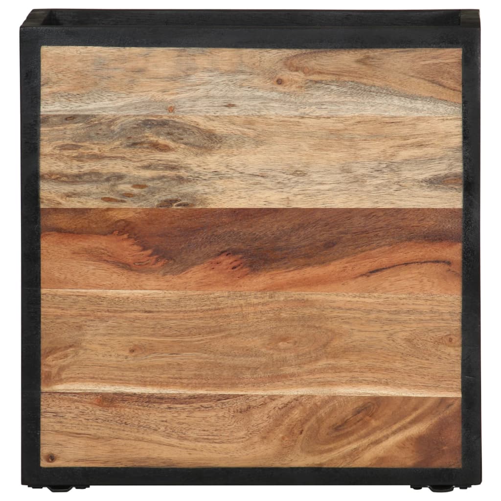 Wall-Mounted Bedside Cabinet 35X35X20 Cm Solid Wood Acacia