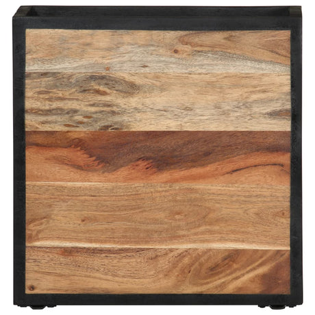 Wall-Mounted Bedside Cabinet 35X35X20 Cm Solid Wood Acacia