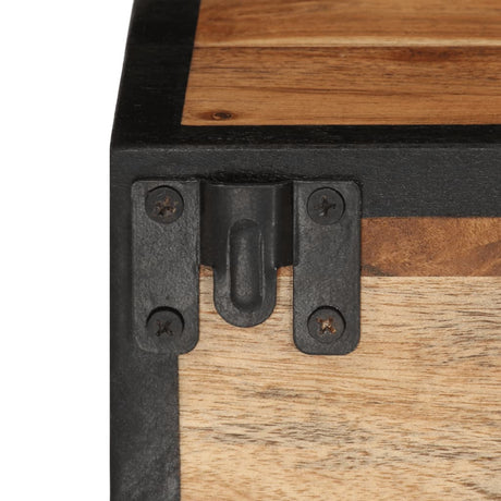 Wall-Mounted Bedside Cabinet 35X35X20 Cm Solid Wood Acacia