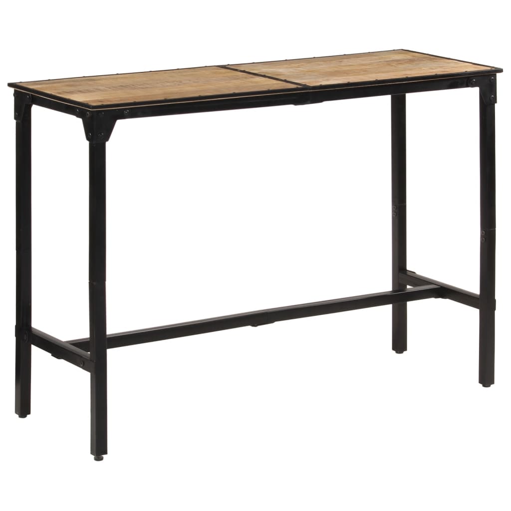Bar Table Solid Rough Wood Mango