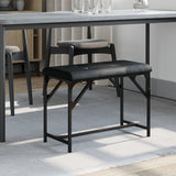 Dining Bench Steel And Fabric