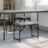 Dining Bench Steel And Fabric