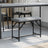 Dining Bench Steel And Fabric