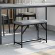 Dining Bench Steel And Fabric