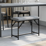 Dining Bench Steel And Fabric