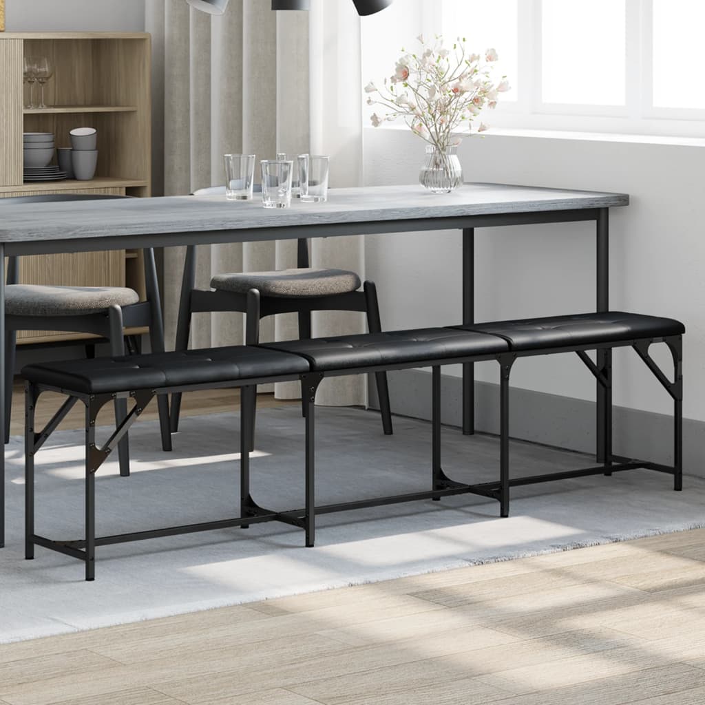 Dining Bench Steel And Fabric
