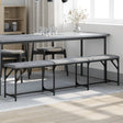 Dining Bench Steel And Fabric