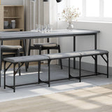 Dining Bench Steel And Fabric