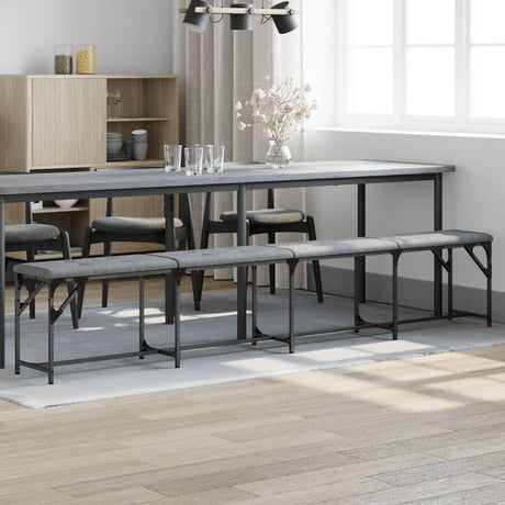 Dining Bench Steel And Fabric