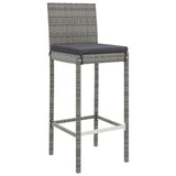9 Piece Garden Bar Set With Cushions Poly Rattan