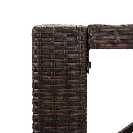 5 Piece Garden Bar Set With Cushions Poly Rattan