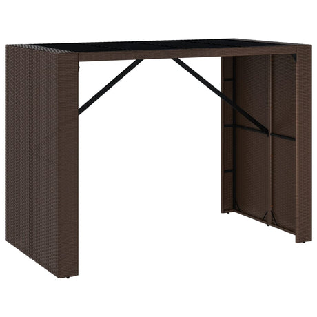5 Piece Garden Bar Set With Cushions Poly Rattan