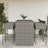 5 Piece Garden Bar Set With Cushions Poly Rattan