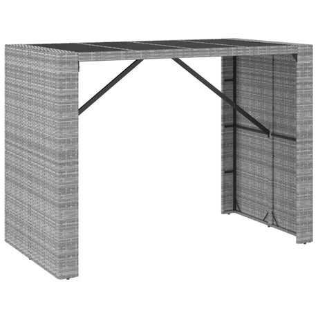 7 Piece Garden Bar Set With Cushions Poly Rattan