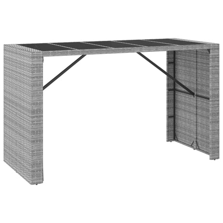 9 Piece Garden Bar Set With Cushions Poly Rattan