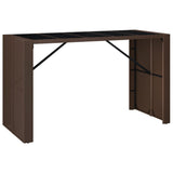7 Piece Garden Bar Set With Cushions Poly Rattan