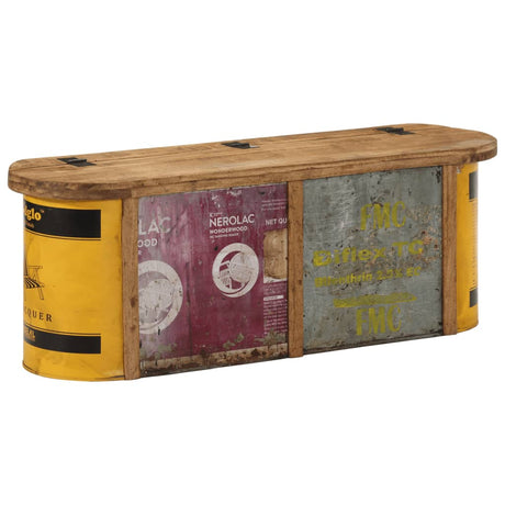Storage Bench/Sideboard 120X30X40 Cm Solid Wood Reclaimed