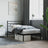 Metal Bed Frame Without Mattress 90X200Cm
