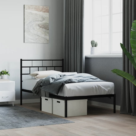 Metal Bed Frame Without Mattress 90X200Cm