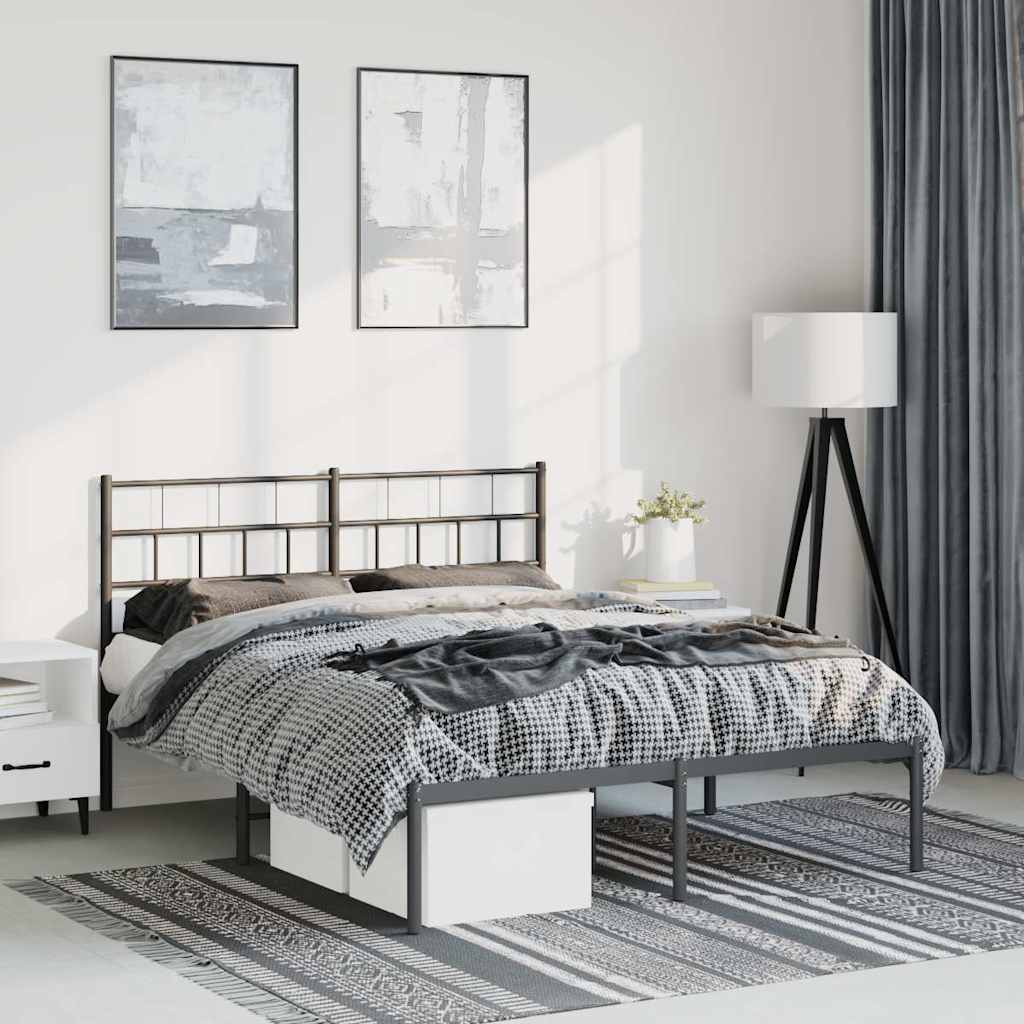 Metal Bed Frame Without Mattress 90X200Cm