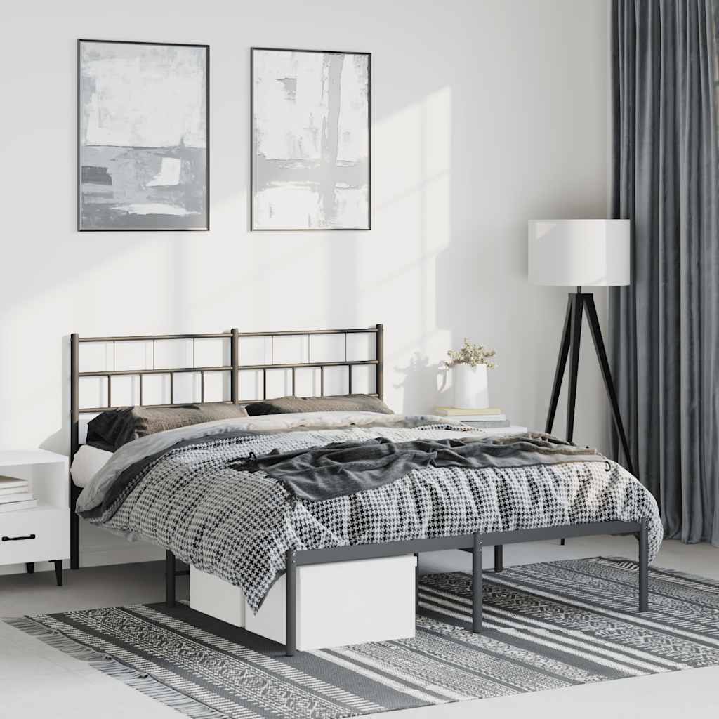 Metal Bed Frame Without Mattress 90X200Cm
