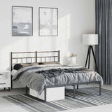 Metal Bed Frame Without Mattress 90X200Cm