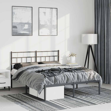 Metal Bed Frame Without Mattress 90X200Cm
