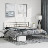 Metal Bed Frame Without Mattress 90X200Cm