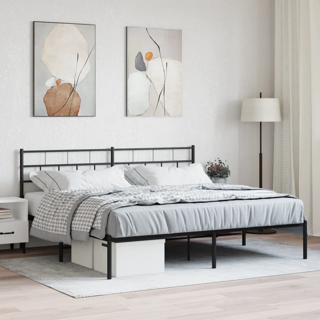 Metal Bed Frame Without Mattress 90X200Cm