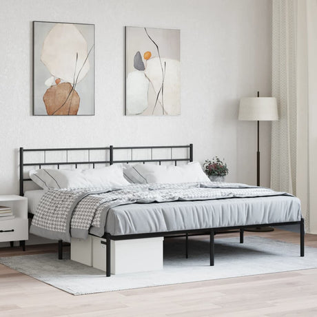 Metal Bed Frame Without Mattress 90X200Cm