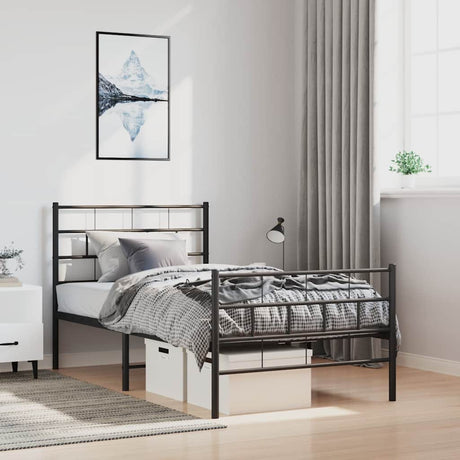 Metal Bed Frame Without Mattress 90X200Cm