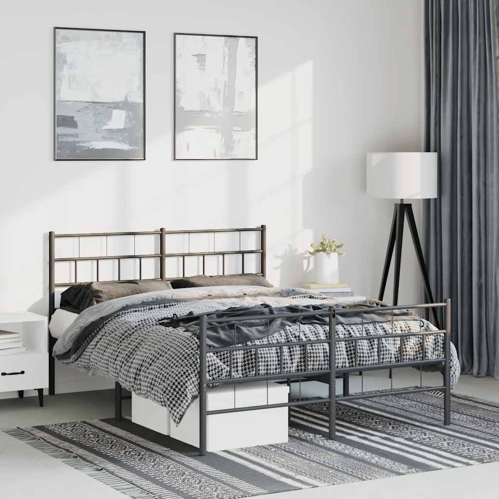 Metal Bed Frame Without Mattress 90X200Cm