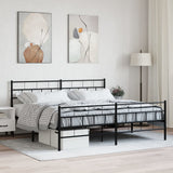 Metal Bed Frame Without Mattress 90X200Cm