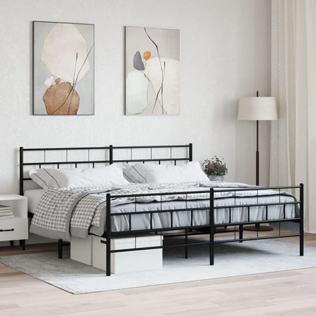Metal Bed Frame Without Mattress 90X200Cm