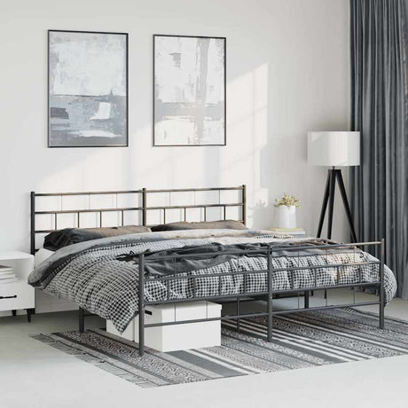 Metal Bed Frame Without Mattress 90X200Cm