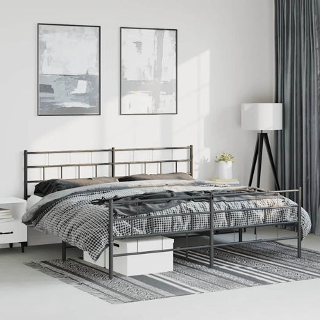 Metal Bed Frame Without Mattress 90X200Cm