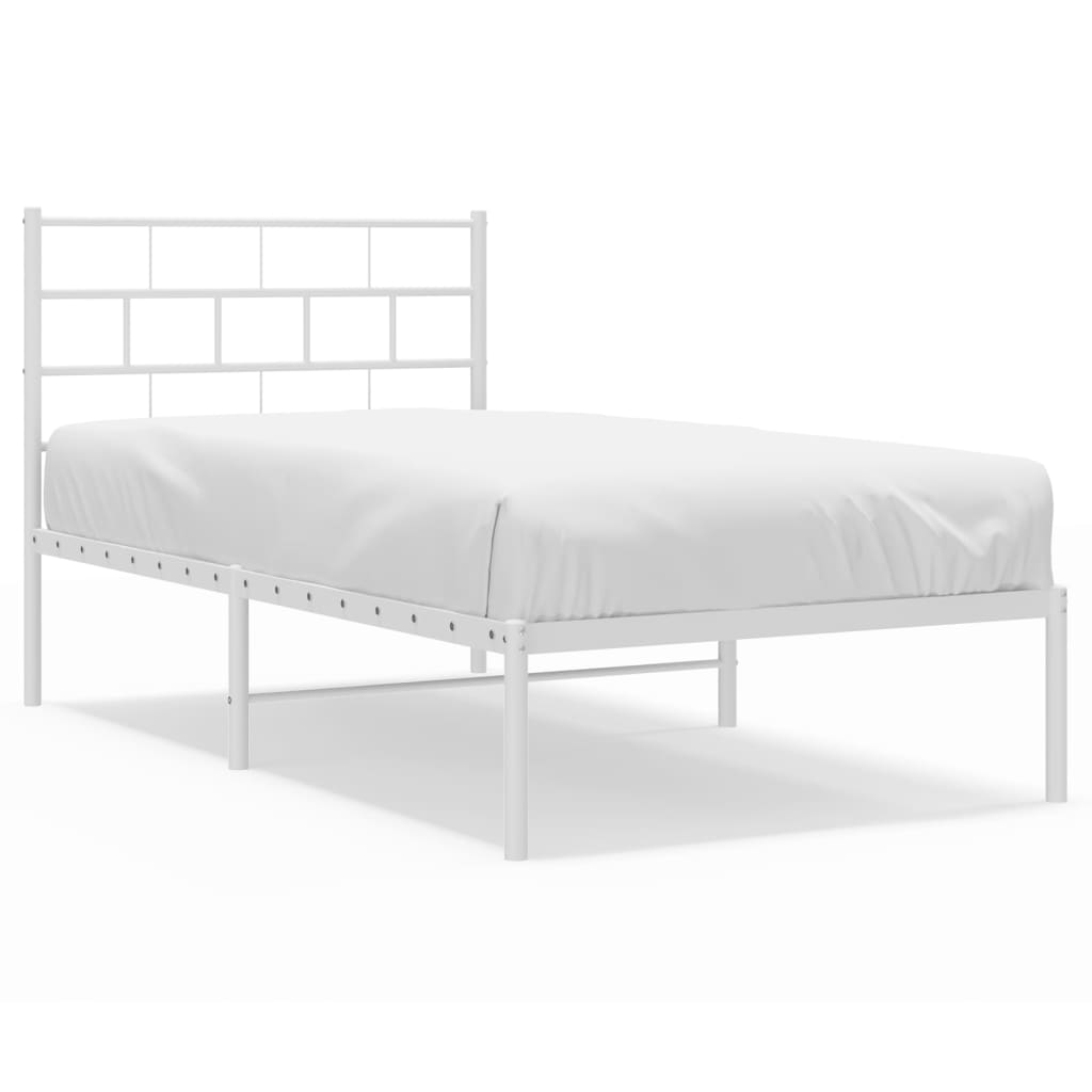 Metal Bed Frame Without Mattress 90X200Cm